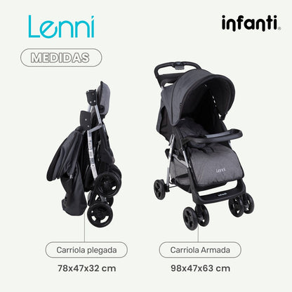 Carriola Infanti Lenni Con Sistema De Viaje Y Charola