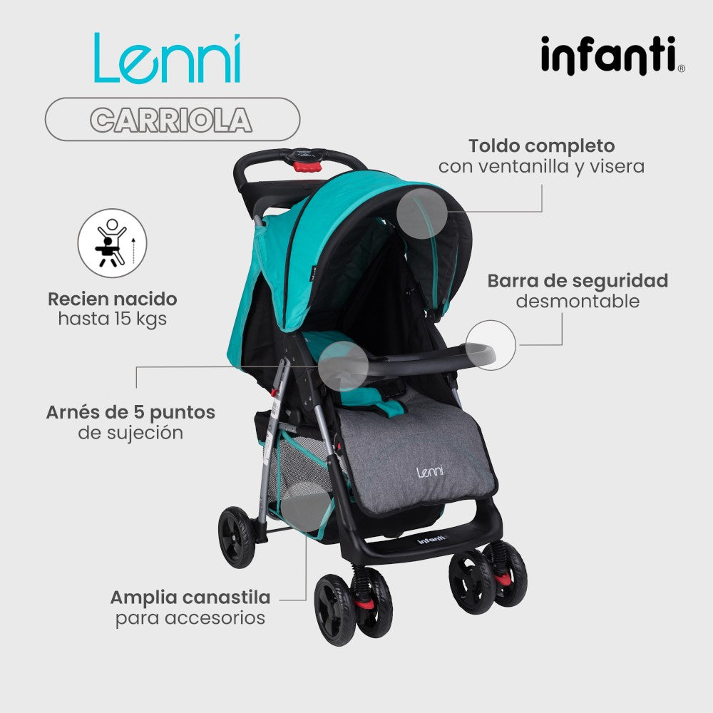 Carriola Infanti Lenni Con Sistema De Viaje Y Charola