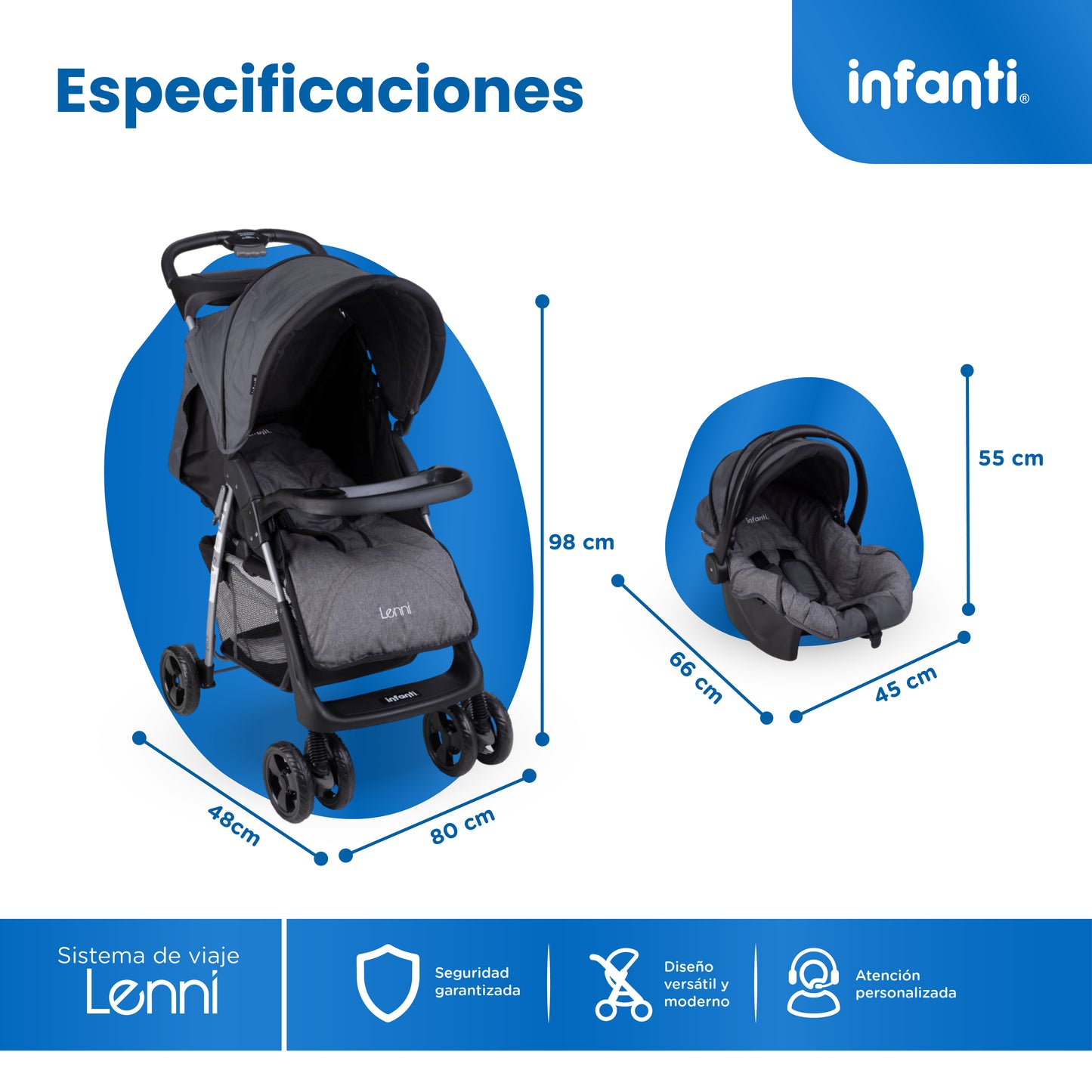 Stroller With Travel System And Tray