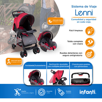Stroller With Travel System And Tray