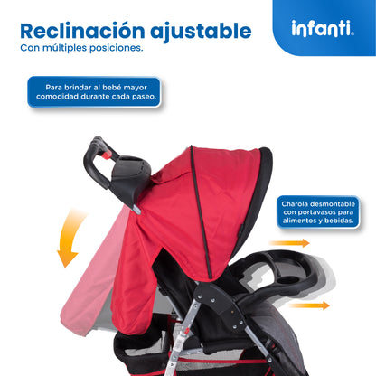 Stroller With Travel System And Tray
