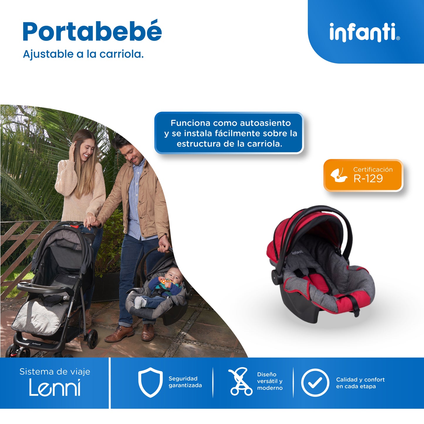 Stroller With Travel System And Tray