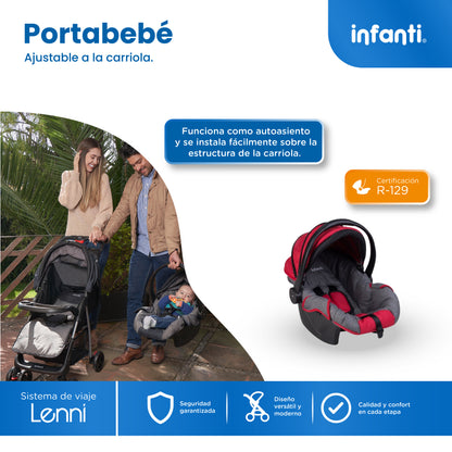 Stroller With Travel System And Tray