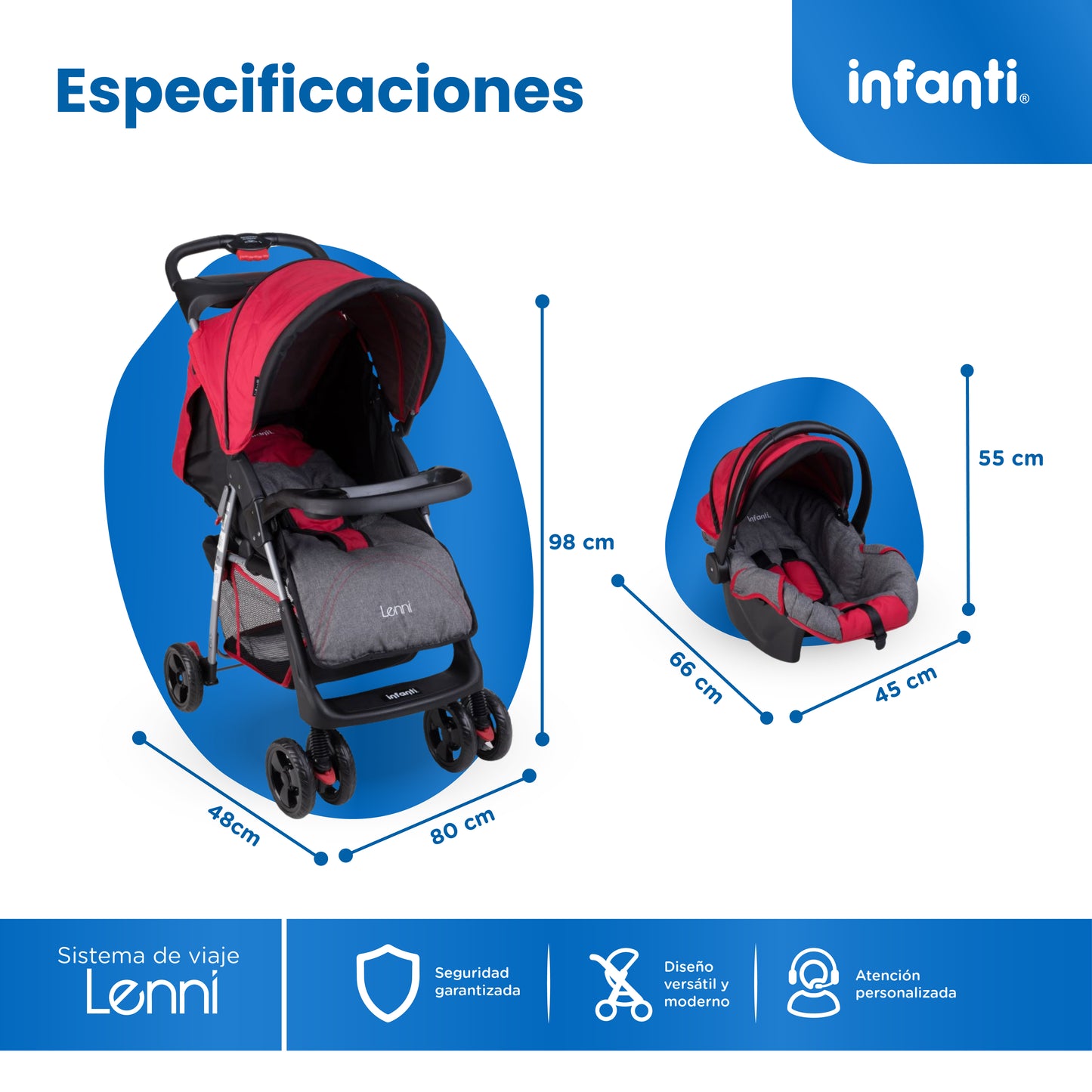 Stroller With Travel System And Tray