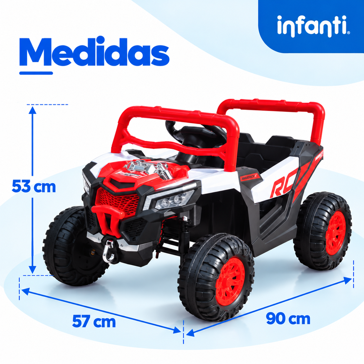 Carro Eléctrico Montable Tipo Buggy Con Control Remoto