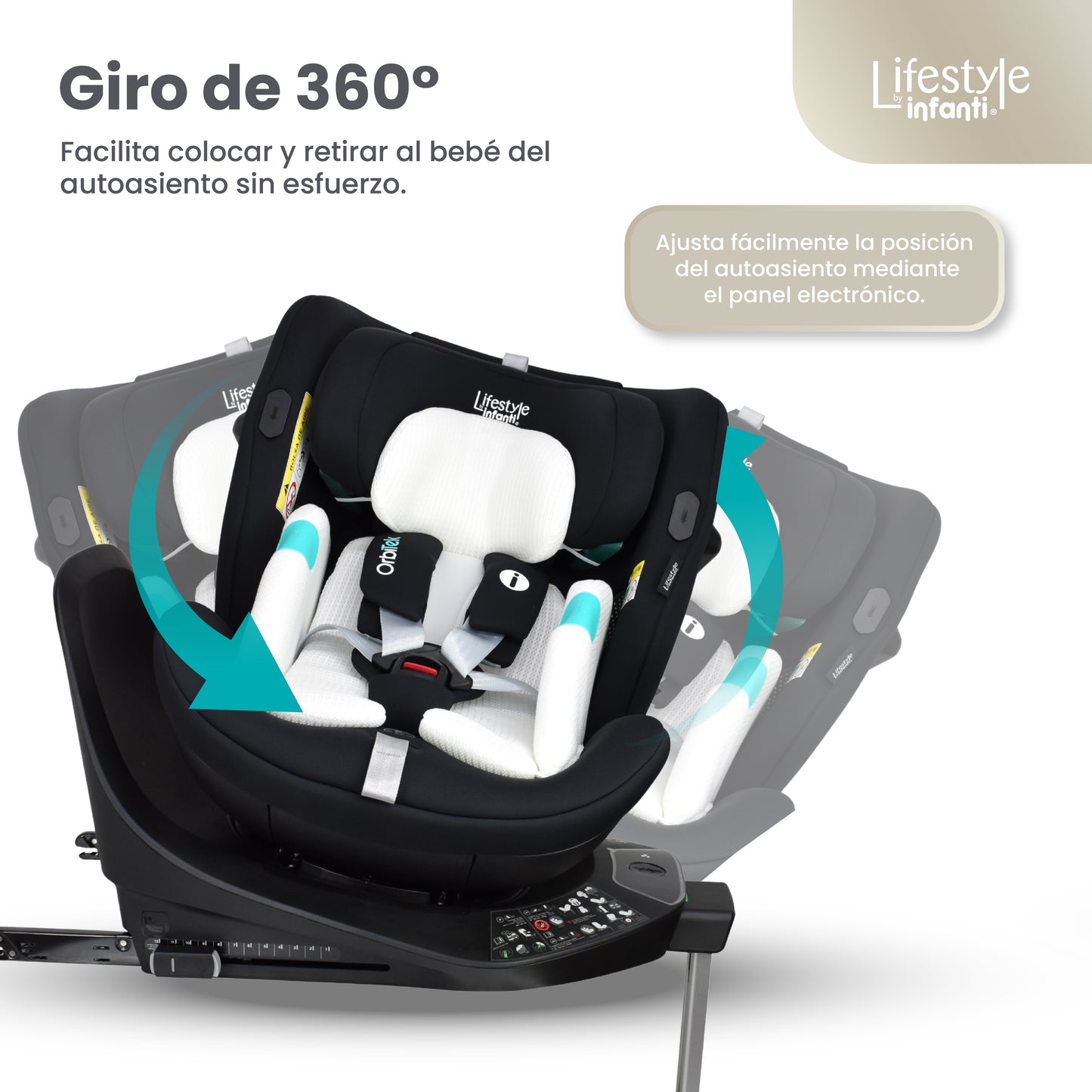 Autoasiento Electrónico Orbitek Con Giro 360