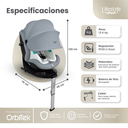 Autoasiento Electrónico Orbitek Con Giro 360