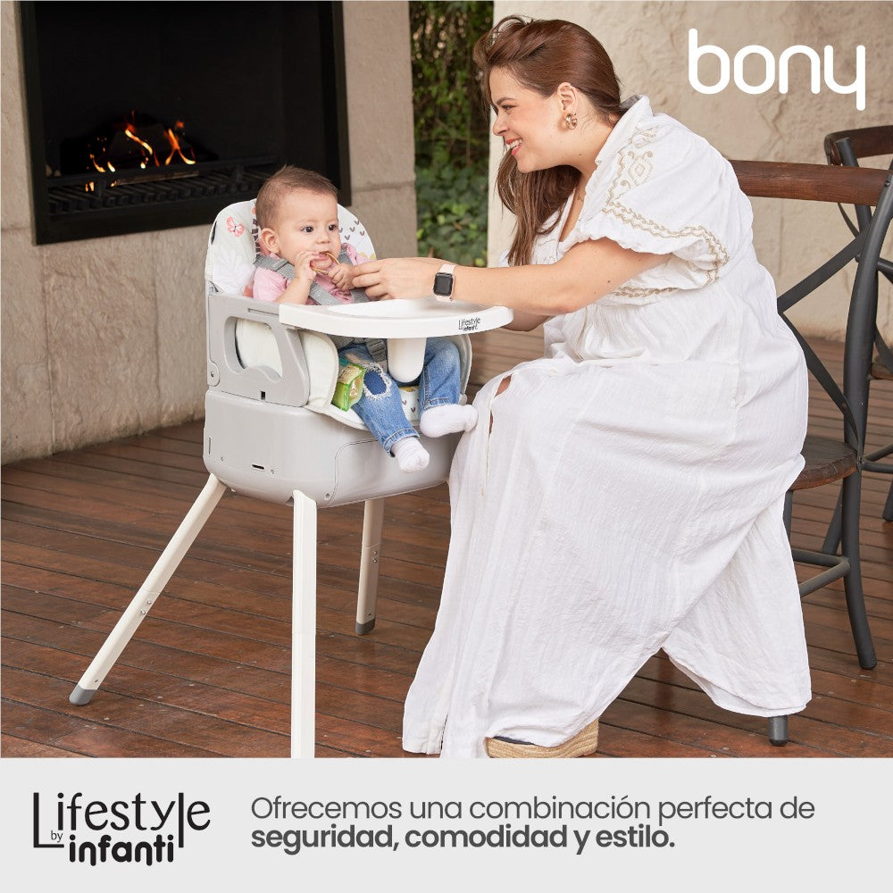 Silla Alta 3 En 1 Para Bebé Lifestyle By Infanti, Bony