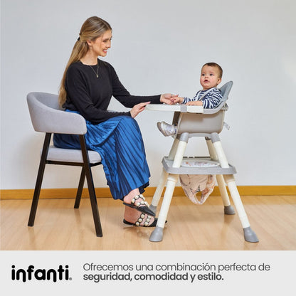 Silla Alta Infanti 6 en 1 Golden Multifuncional Con Charola Y Mesa De Actividades