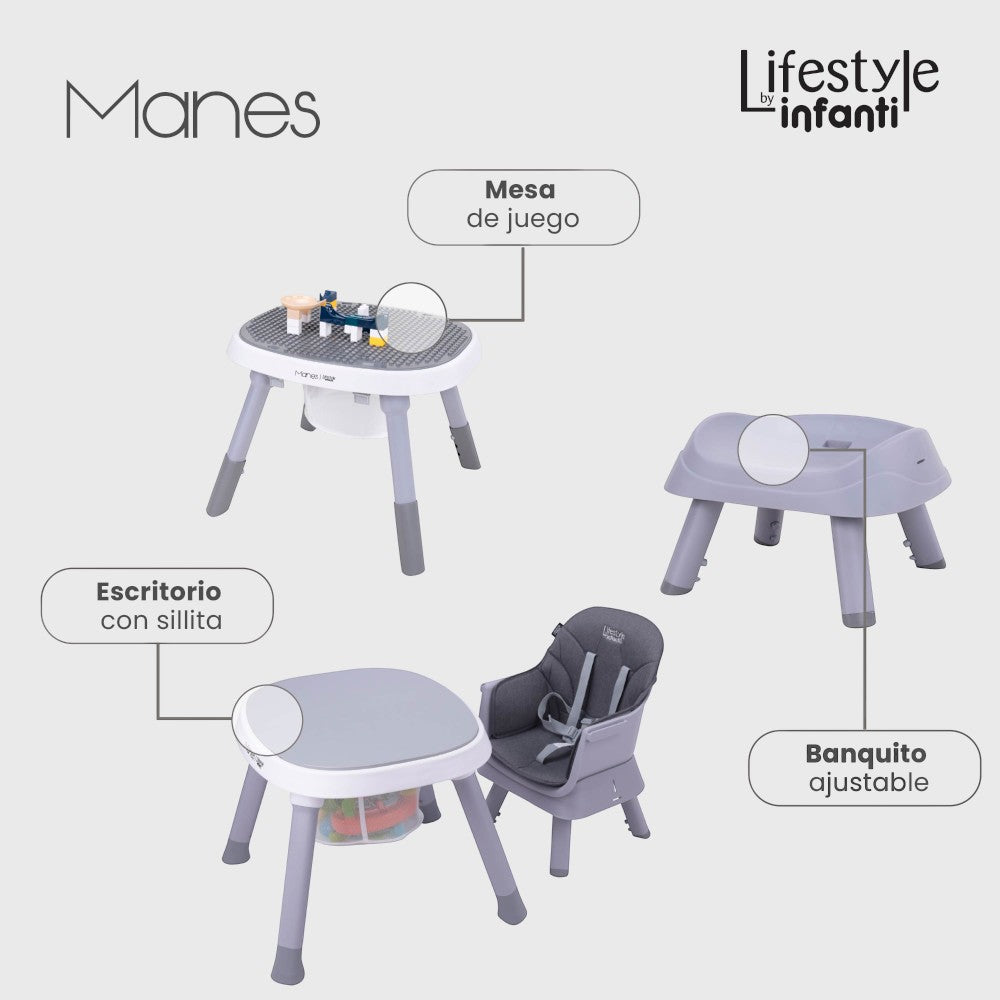 Silla Alta Manes Para Comer Lifestyle by Infanti 7 en 1