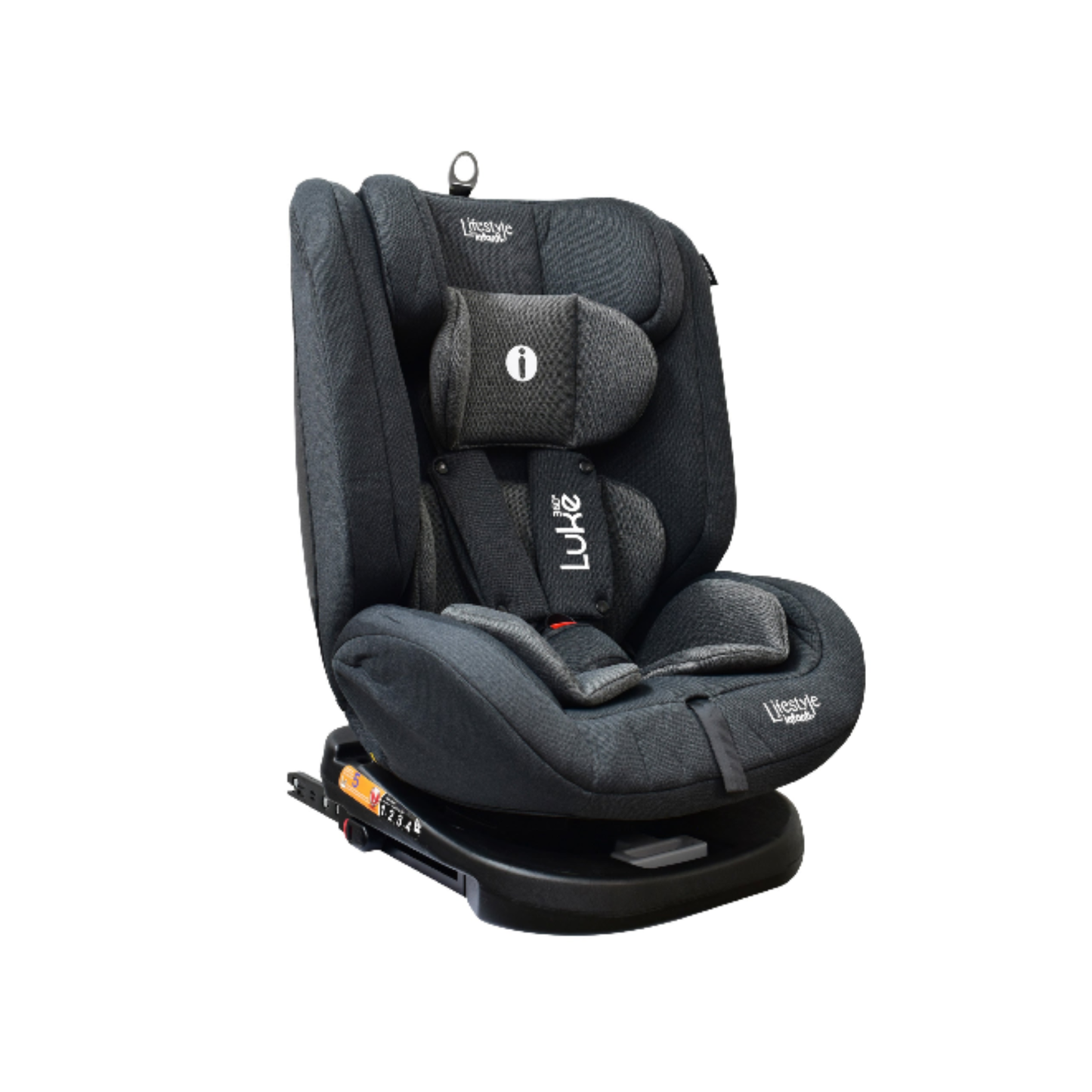 Autoasiento Luke Con Giro 360° Seguridad Isofix y 4 posiciones De Reclinación