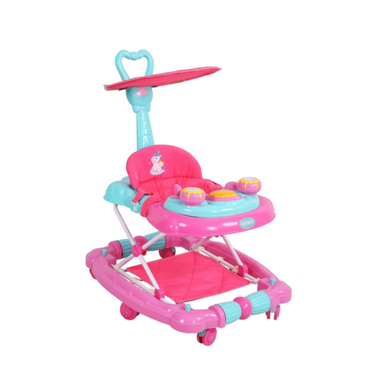 Andadera Step And Rock Convertible A Mecedora Con Barra De Empuje y Charola Interactiva