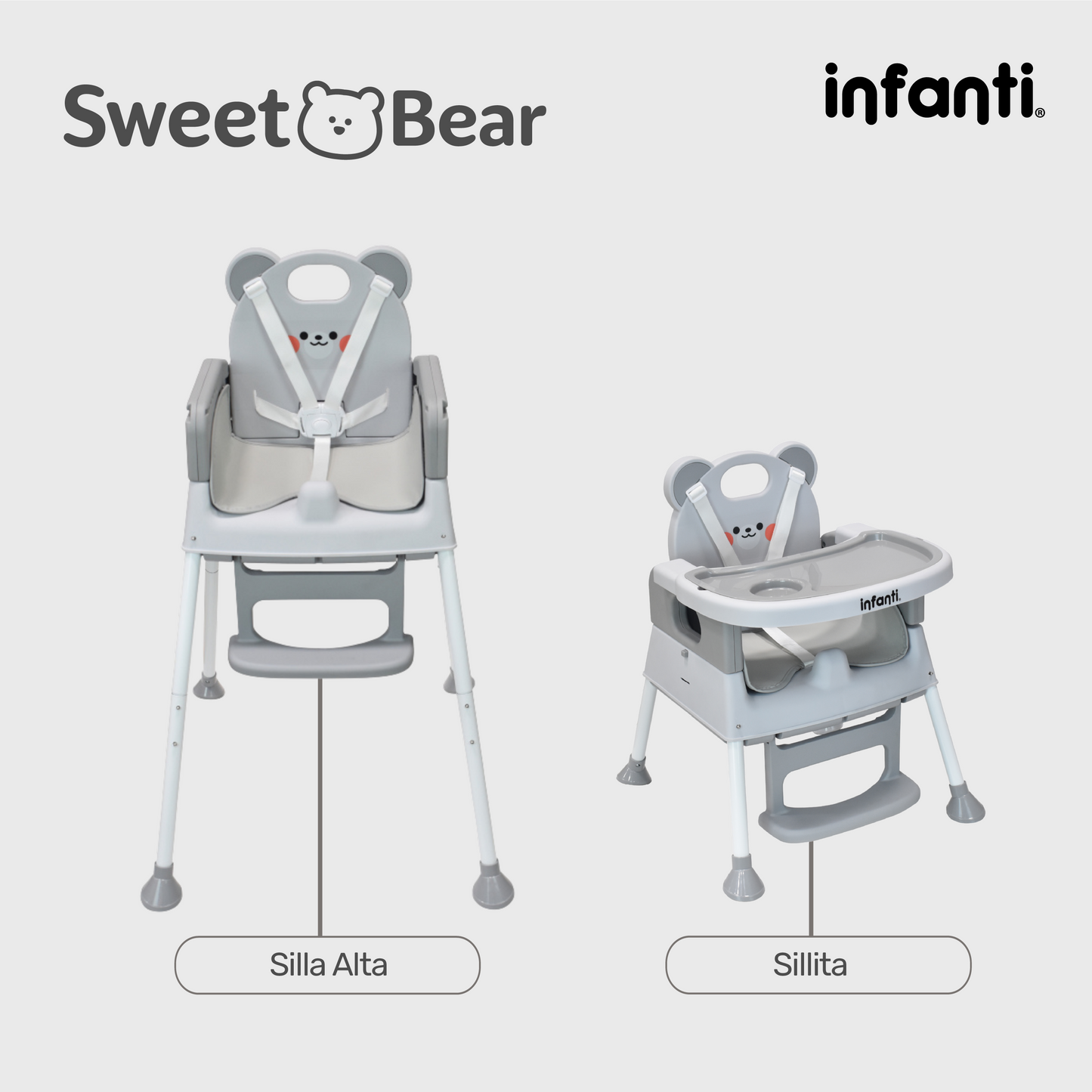 Silla 4 En 1 Arnes De 5 Puntos Ligera Práctica Y Plegable