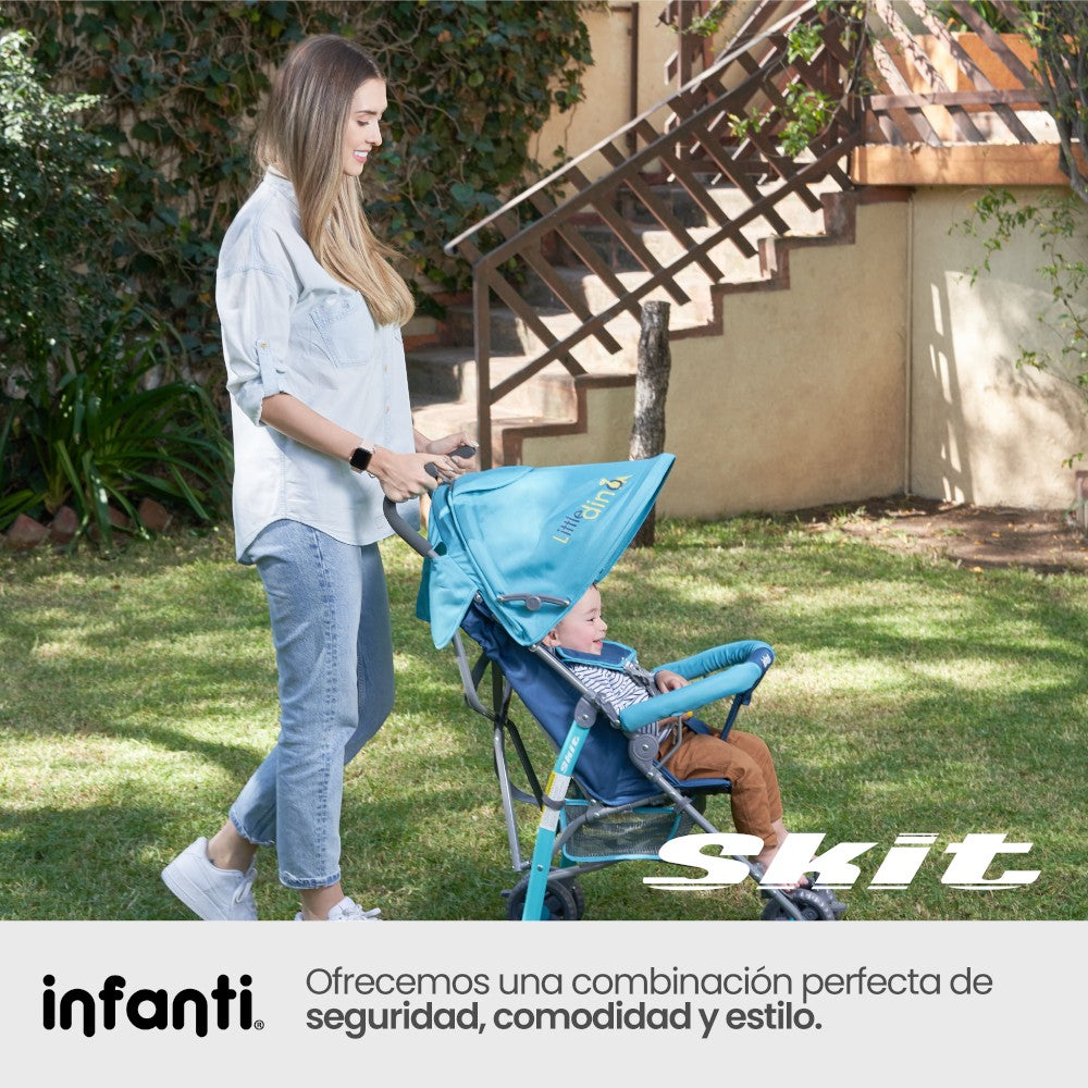 Infanti Carriola De Bastón Skit Unicornio/Dino Ligera Y Portátil