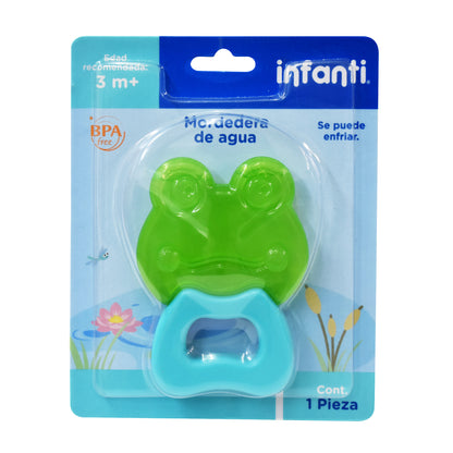 Mordedera Rellena de Agua Con Forma de Rana, Verde Libre BPA, Libre PVC, Infanti