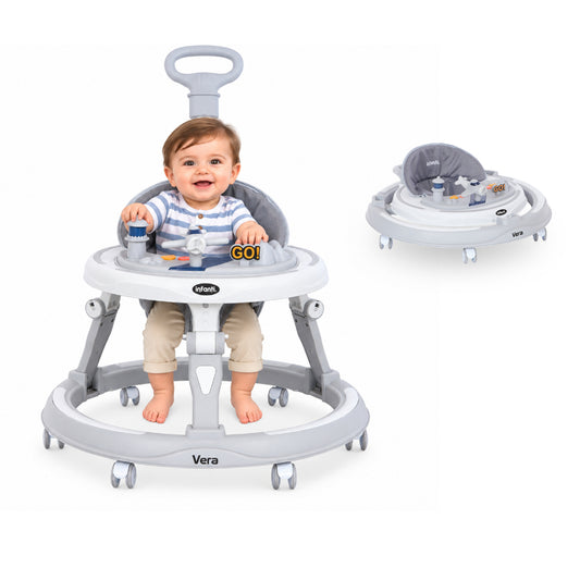 Andadera Vera Con Charola Electrónica Luces Y Sonidos Altura Ajustable Y Asiento Removible