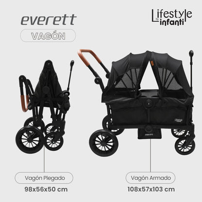 Carriola Doble Vagón Everett Lifestyle By Infanti