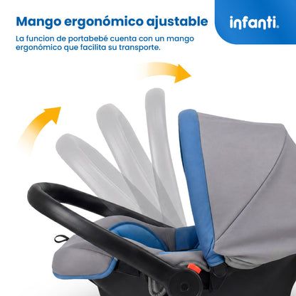 Autoasiento Portabebé Nest  Con Anclaje Universal y Soporte Acolchado