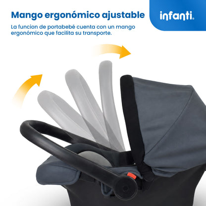 Autoasiento Portabebé Nest  Con Anclaje Universal y Soporte Acolchado