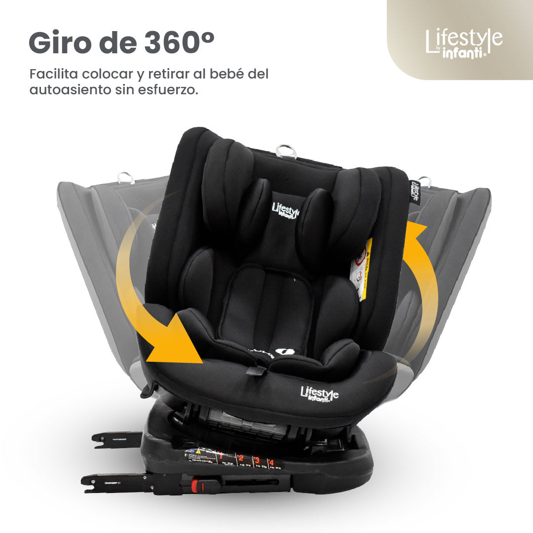Car Seat With 360° Base Group 0, 1, 2 ISOFIX Anchorage