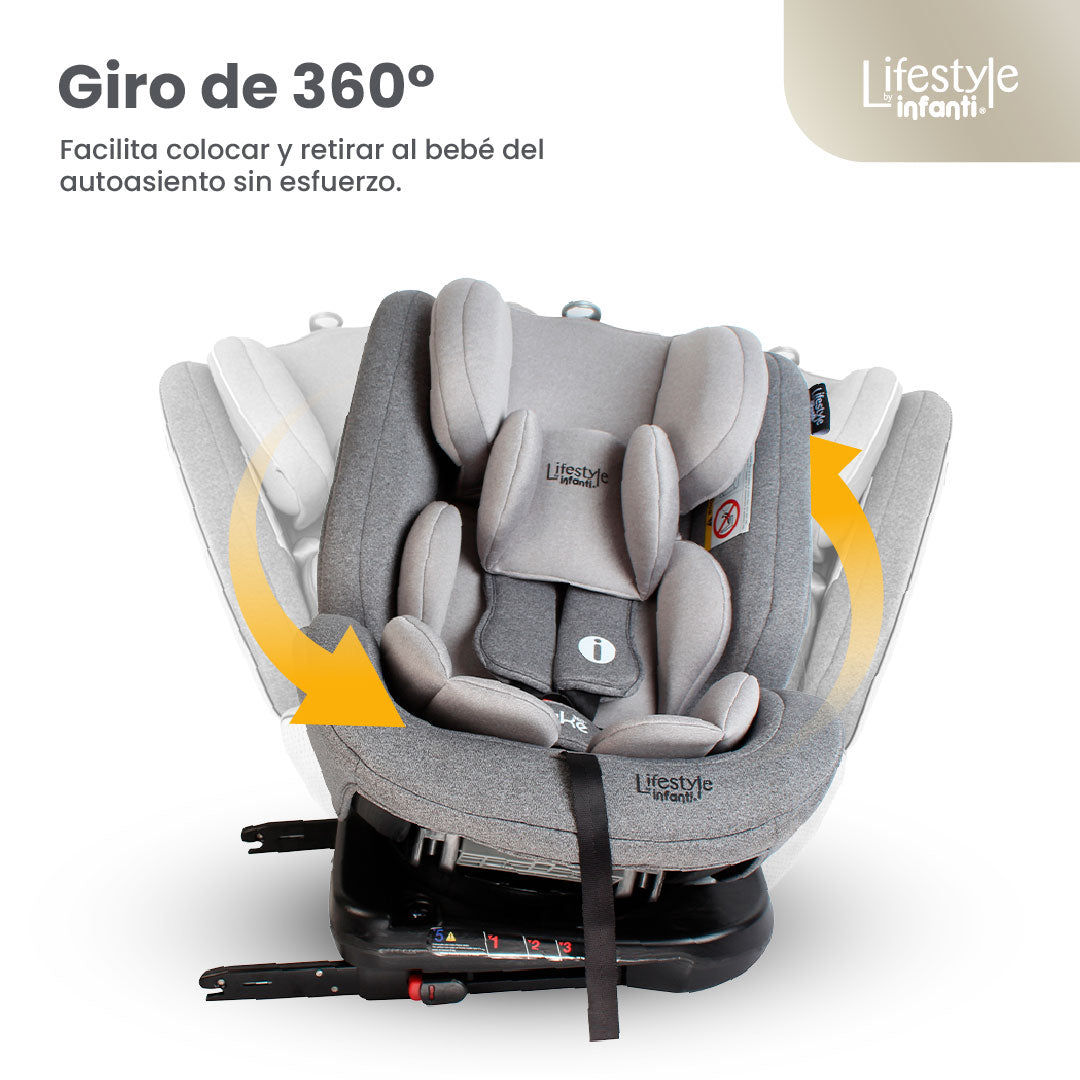 Car Seat With 360° Base Group 0, 1, 2 ISOFIX Anchorage