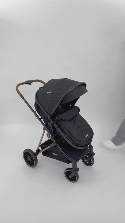 Carriola Travel System Ana Con Asiento Reversible y Portabebé, Infanti