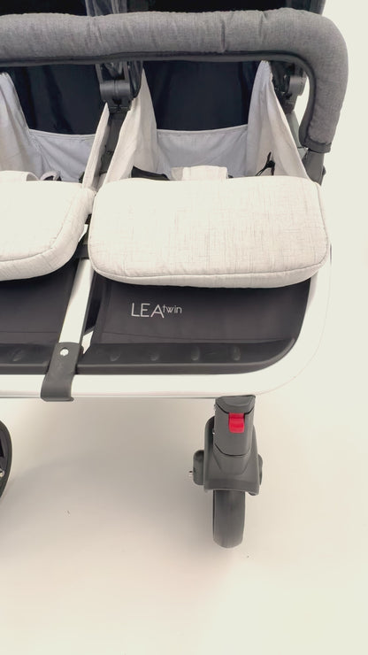 Carriola Doble Lea Twin Con Reclinación Independiente y Plegado Compacto