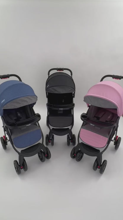 Carriola Travel System Hiro TS Con Portabebé y Plegado a Una Mano