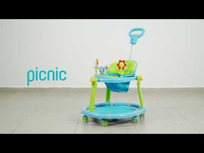 Andadera Plegable Para Bebé Con Barra De Empuje