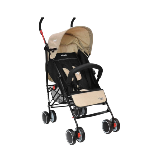 Carriola Viggo Ligera Barra de Seguridad Desmontable y Toldo Extendible